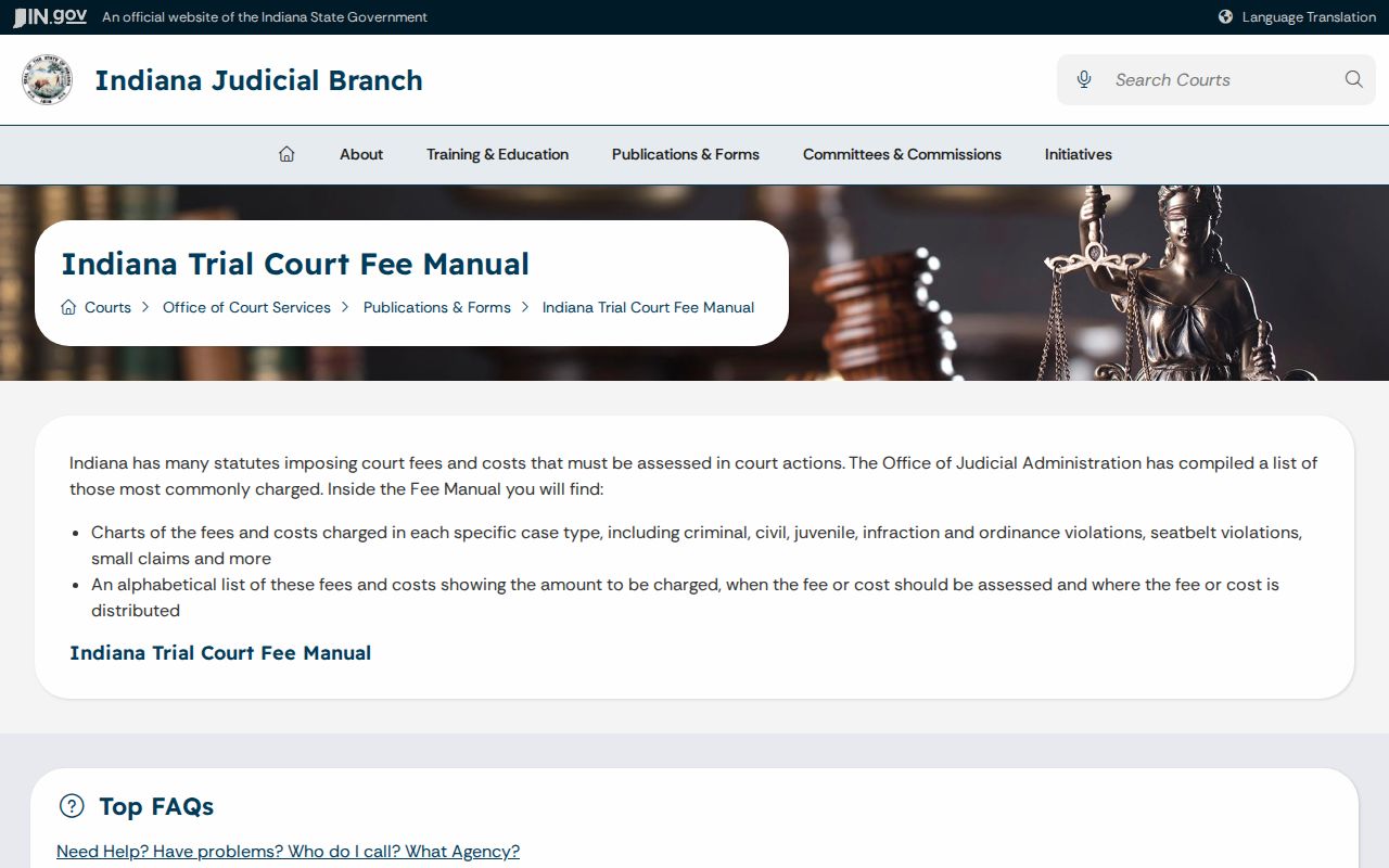 Tipton County criminal docket fee publication